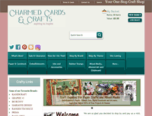 Tablet Screenshot of charmedcardsandcrafts.co.uk
